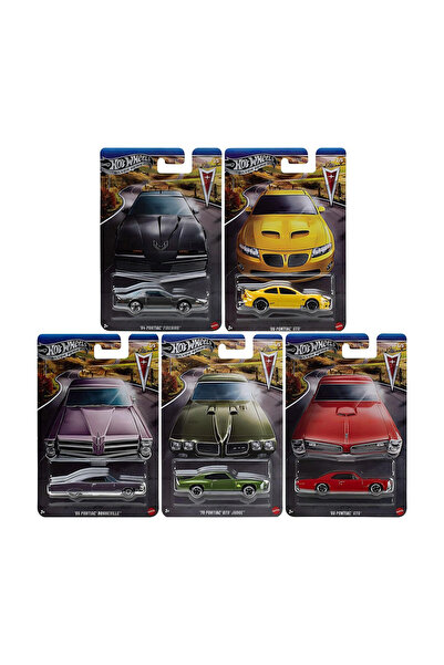 HOT WHEELS مجموعة سيلفر بونتياك سيريز GRT01-979P مكونة من 5 قطع
