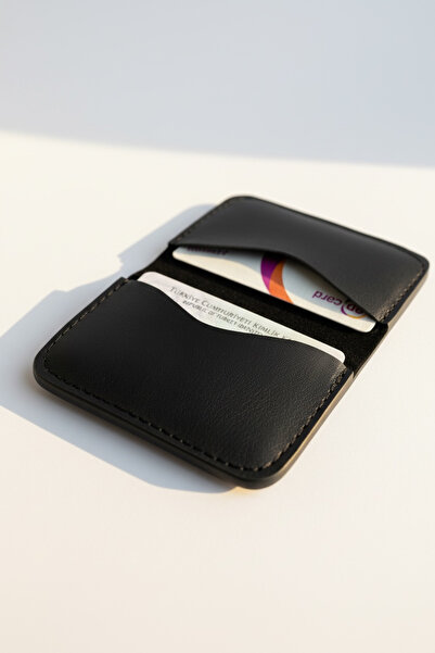 KAFFAA Unisex Faux Leather Card Holder