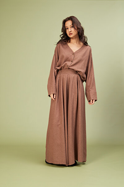 Nisan Linen Mixed Baggy Pants