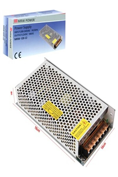 Mervesan MRW-120 12VOLT 10 Amper Metal Adaptör