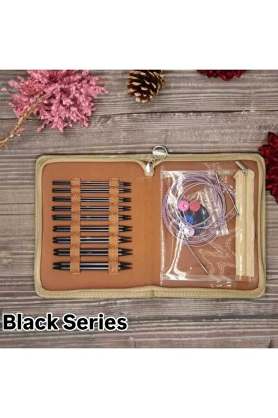 Sultan Black Series - Değiştirilebilir Misinalı Şiş Seti - Cüzdanlı Şiş Seti-...