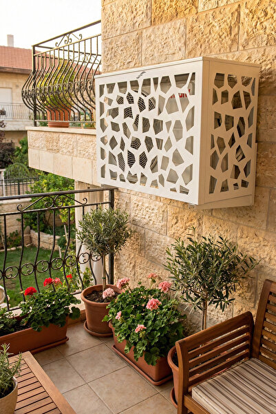 LICCIA Klima Motoru/Dış Ünite Gizleme/Koruma Kafesi L 120X62X110(H) Alüminyum...