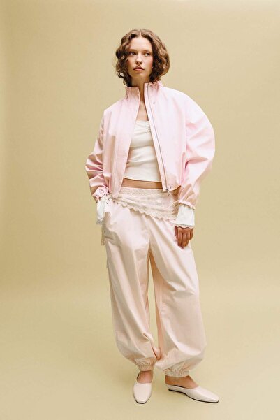 DeFacto Balloon Fıt Normal Bel Standart Boy Poplin Pantolon G9896AX26SP