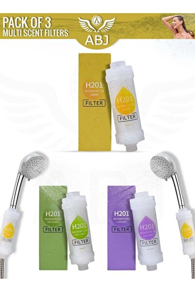 ABJ 3-Pack Vitamin C Shower Filter / Shower Head Filter – Water Purifier with...