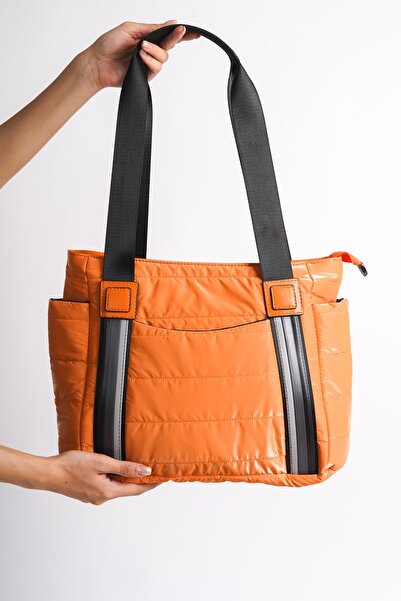 FEMME Veneto Women's Parachute Fabric Stripe Detailed Inflatable Daily Should...