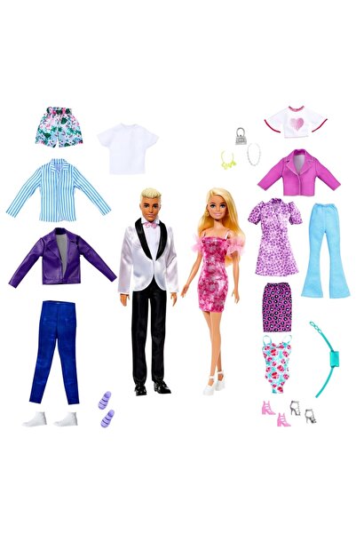 Barbie ve Ken Giysi ve Aksesuar Oyun Seti HKB10