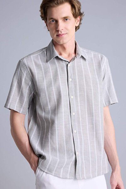 DeFacto Cămașă cu mânecă scurtă, cu guler polo, croială normală, bumbac piese...