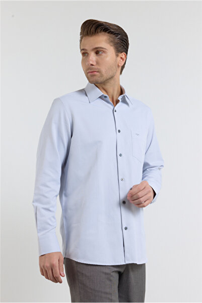 İmza Cămașă gri cu guler rigid și mânecă lungă cu buzunare Comfort Fit, pache...