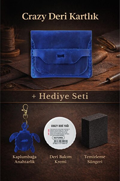 Dopar Crazy جلد حامل بطاقات – مصنوع من الجلد الطبيعي المدهون بالزيت جلد، ذو م...