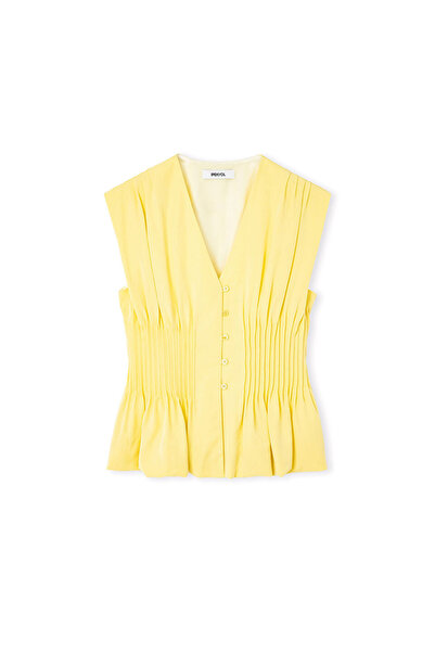 İpekyol Nervürlü peplum bluz