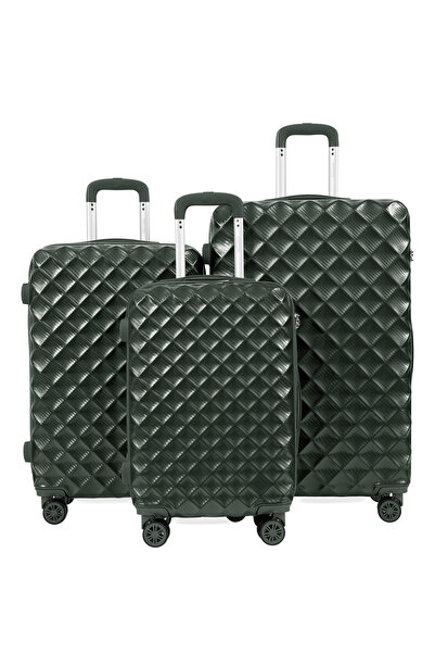 PARAJOHN Para John 3 PCS Travel Suitcase Set ABS+PC 8 Wheel Spinner Luggage Set
