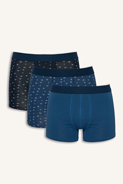 DeFacto Κανονική Εφαρμογή Με σχέδιο 3τμχ Μπόξερ G9368AX26SP