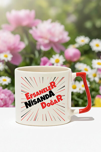 qoeuyl boutique Red Written Legends Born in Nisanda Printed Birthday Gift Col...