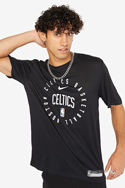 Nike Boston Celtics Legend Practice Tee SS Crew Black Logolu Unisex Günlük Ti...