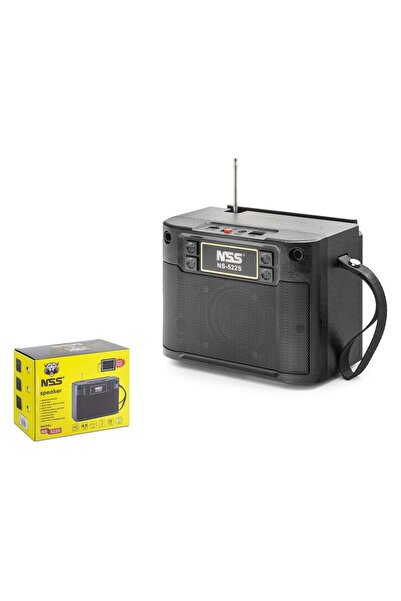 Genel Markalar NS522S Bluetooth FM Radyo TWS USB TF AUX Solar Şarjlı 12W Taşı...