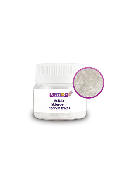 Lumea White Iridescent Flakes, 15g -