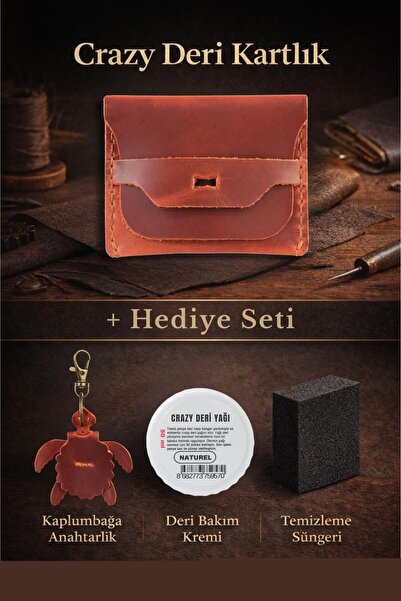 Dopar Crazy جلد حامل بطاقات – مصنوع من الجلد الطبيعي المدهون بالزيت جلد، ذو م...