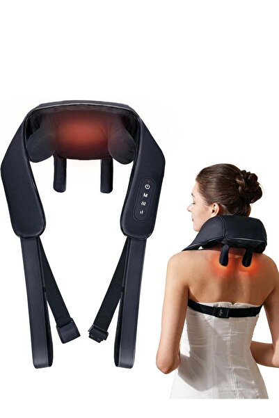 ABJ جهاز تدليك الرقبة والكتفين مع خاصية التسخين، جهاز تدليك لاسلكي للأنسجة ال...