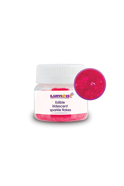 Lumea Pink Iridescent Flakes, 15g -