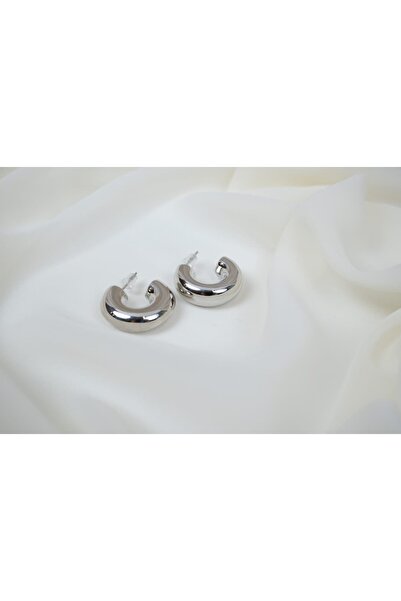 ATELİER TUĞBA Bkp134 Thick Hoop Earrings (Thickness 1 Cm, Inner Diameter 15 mm)