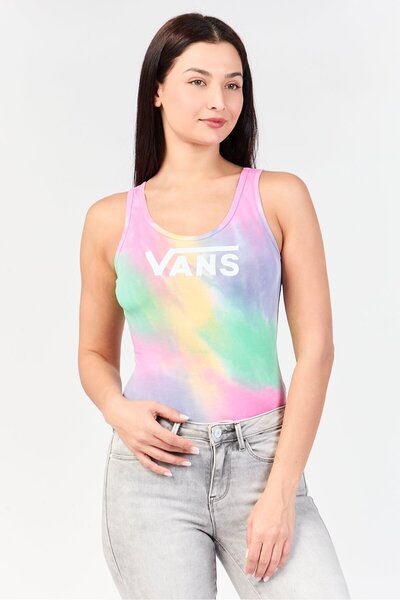 Vans Women Tie Dye Sleeveless Bodysuit, Multicolor