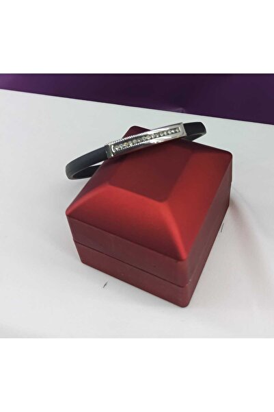 Simge Gümüş Rubber Steel Bracelet