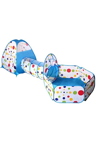 FOXMAG24 Children's Play Tent, 3 in 1, Blue 8461