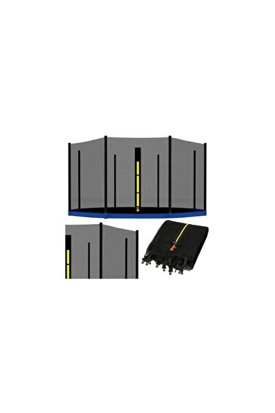 Springos Safety and Protection Net for Trampolines, 305cm with 8 Outer Poles