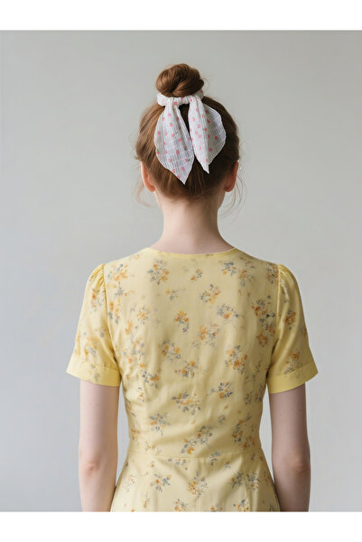 Take Two By Styli Pack of 5 - Floral Print Hair Scrunchies