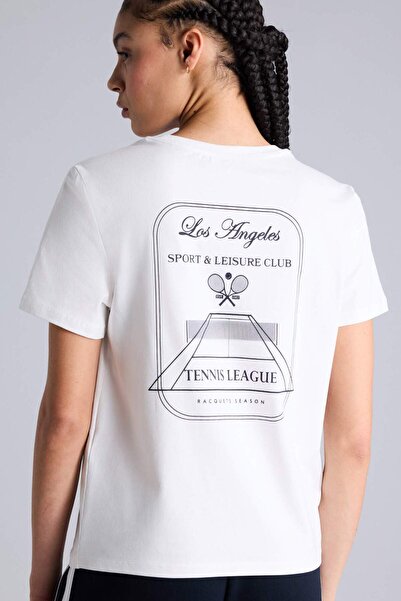 DeFacto Standard Fit Crew Neck Sport Printed Athlete Short Sleeve T-Shirt F81...