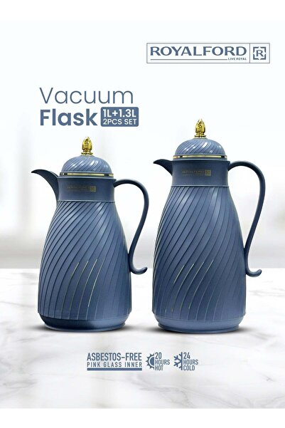 ROYALFORD Vacuum Flask 2-Piece Set (1L + 1.3L)