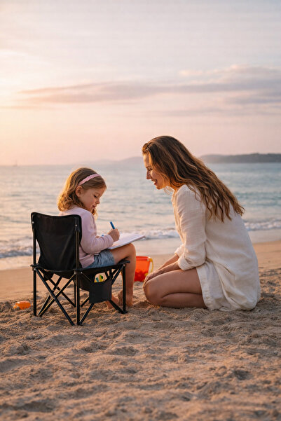 Arma House Çocuk Kamp Sandalyesi Katlanabilir Taşınabilir Plaj Piknik Bahçe S...