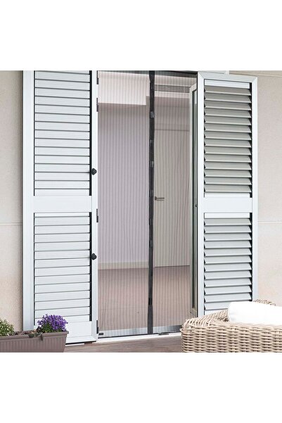 InnovaGoods Magnetic door curtain, insect protection - Black model