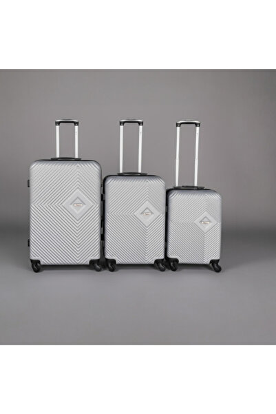 I-Travel 3-Piece Prism Zipper Closure ABS Trolley Set