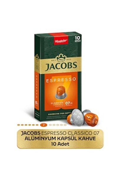 shop Jacobs Espresso 7 Classico Kapsül Kahve Nespresso Uyumlu 10 Kapsül