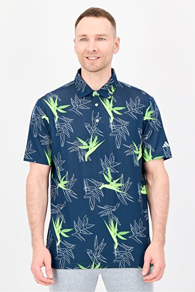 adidas Men Sportswear Fit Short Sleeve Outdoor Polo Shirt, Multicolor