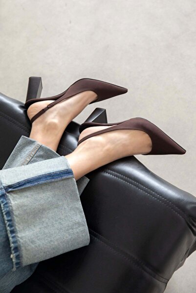 STRASWANS Vera Women's Fabric Heeled Shoes Brown