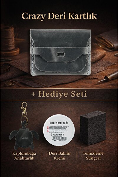 Dopar Crazy جلد حامل بطاقات – مصنوع من الجلد الطبيعي المدهون بالزيت جلد، ذو م...