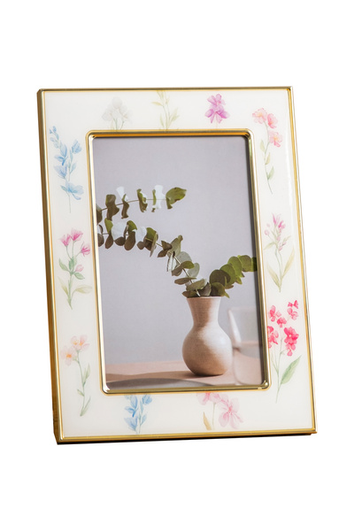 Eq deco Floral Elegance Çiçek Desenli Dekoratif Fotoğraf Çerçevesi