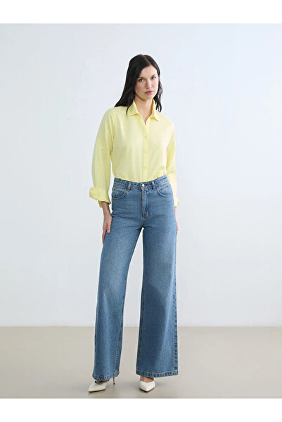 LC Waikiki Yellow Oxford Women's Shirt