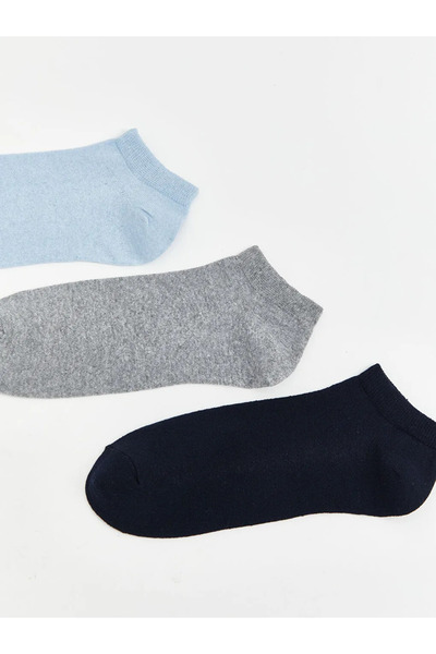 LC Waikiki Blue men's Sneakers socks 3-pack