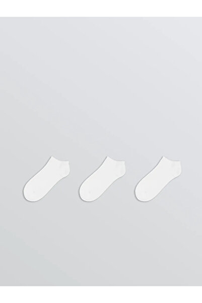 LC Waikiki White Men's Booties Socks 3-Piece