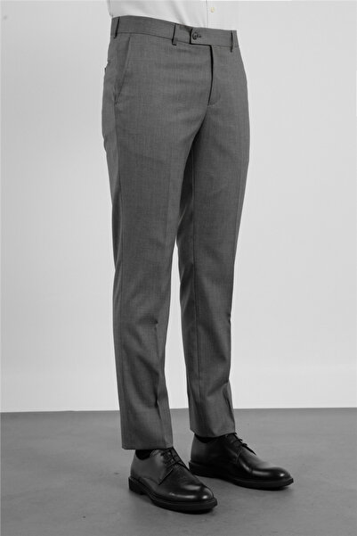 İmza Black - Beige Side Pocket Self Patterned Comfort Fit Classic Trousers 10...