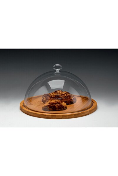 Zicco صينية عرض خشبية بغطاء