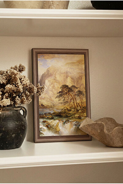 Zevahir Mobilya Dekorasyon 1 Piece of Vintage Mdf Table with Wooden Frame App...