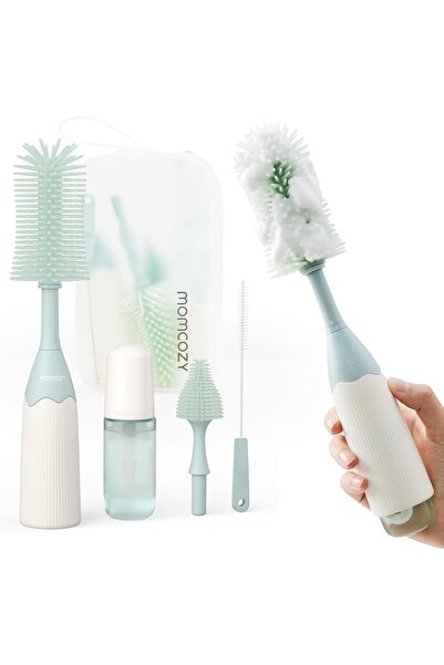 Momcozy Baby Bottle Brush Set with Pressure Foam Technology