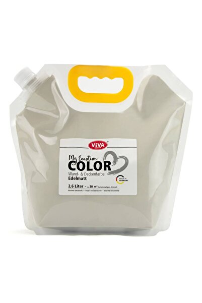 Viva Decor Vopsea lavabil premium pentru pereți și tavan, 2,6 litri Gri Pastel