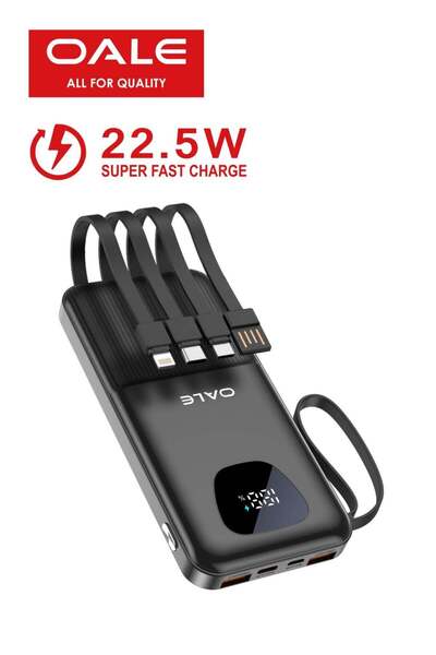 OALE iPower Y10000 10000mAh Power Bank, 22.5W Fast Charging, 3 Inputs & 6 Out...