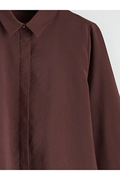 LC Waikiki Brown Modal Blend Women's Shirt