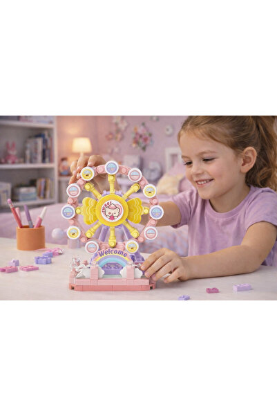 Muhcu Home 140 Pieces Ferris Wheel Educational Mini Block Building Toys Set